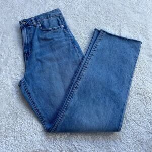 Madewell Womens Mid Rise The 90’s Straight Leg Jean Sz 28 Light Wash